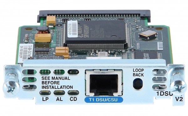 Cisco - WIC-1DSU-T1-V2 - 1-Port T1 DSU/CS WAN Interface Card Version 2 WIC-1DSU-T1-V2 - 1,5 Mbps