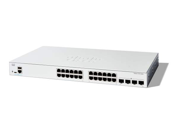 Cisco - C1200-24T-4G - Catalyst 1200 - Switch - L3 - smart - 24 x 10/100/1000 + 4 x Gigabit SFP - rack-mountable