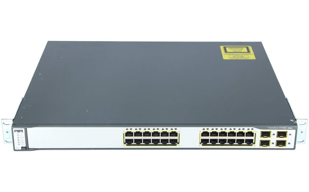 WS-C3750G-24T-S 24-Ports Rack-Mountable Switch Managed stackable for sale online Cisco  Catalyst 