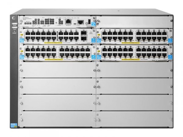 HPE - J9825A - Aruba 5412R-92G-PoE+/2SFP+ (No PSU) v2 zl2 - Switch - 1.000 Mbps - 24-Port - Rack