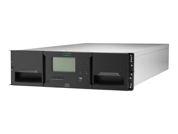 HPE - Q6Q62C - StoreEver MSL3040 Scalable Library Base Module - Tape library - 720 TB / 1.8 PB - slots: 40 - no tape drives - rack-mountable - 3U - 3 half-height (HH) LTO drives per module