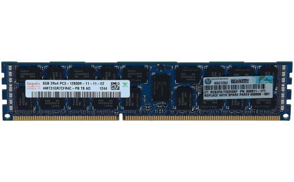 HP - 695793-B21 - HP 8GB (1x8GB) Dual Rank x4 PC3-12800R (DDR3-1600) Registered CAS-11 Memory Ki