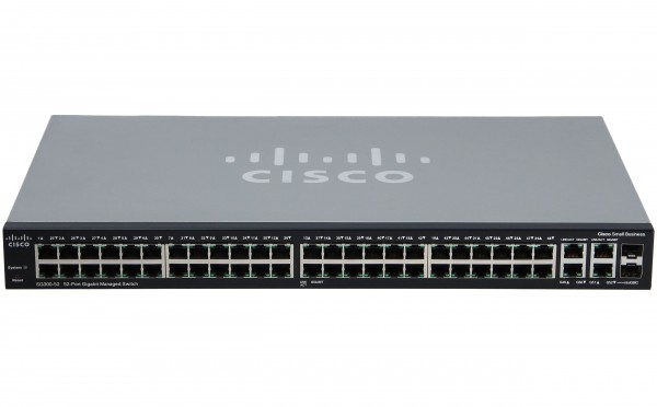 Cisco - SLM2048 - 48-port 10/100/1000 Gigabit Smart Switch 2comboSFP