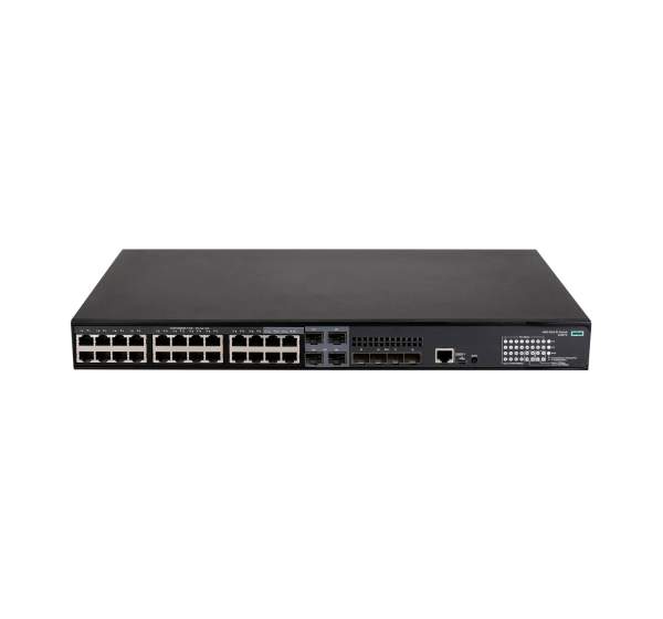 HP - JL827A - FlexNetwork 5140 24G PoE+ 4SFP+ EI - Switch - L3 - smart - 24 x 10/100/1000 (PoE+) + 4 x combo 10/100/1000Base-T (PoE+) / 100/1000Base-X SFP + 4 x 10 Gigabit Ethernet / 1 Gigabit Ethernet SFP+ - rack-mountable - PoE+ (370 W)