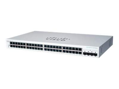 Cisco - CBS220-48T-4G-EU - Business 220 Series CBS220-48T-4G - Switch - smart - 48 x 10/100/1000 + 4 x Gigabit SFP (uplink) - rack-mountable