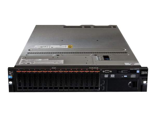 IBM - 7915E7G - Lenovo System x3650 M4 7915 - Server - rack-mountable - 2U - 2-way - 1 x Xeon E5-2620V2 / 2.1 GHz - RAM 8 GB - SAS - hot-swap 2.5" bay(s) - no HDD - DVD-Writer - G200eR2 - GigE - no OS