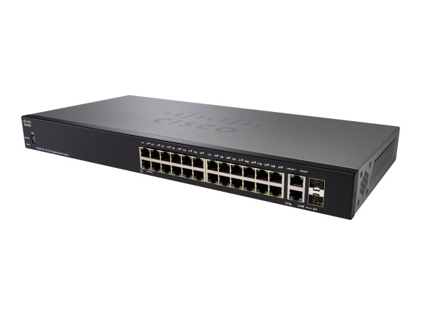 Cisco - SG250-26-K9-UK - Cisco 250 Series SG250-26 - Switch - Smart - 24 x 10/100/1000 + 2 x Kom