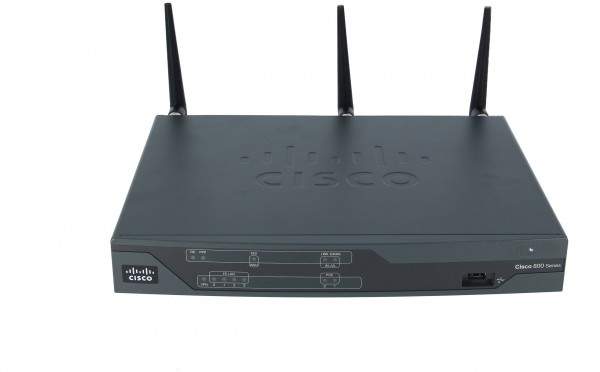 Cisco - CISCO881W-GN-E-K9 - 881 - Collegamento ethernet LAN - Nero - Blu
