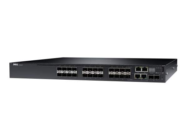 Dell - 210-ABOE - Networking N3024F - Switch - L3 - Managed - 24 x Gigabit SFP + 2 x 10 Gigabit SFP+