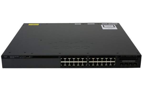 Cisco - WS-C3650-24PWS-S - Catalyst 3650 24 Port PoE 4x1G Uplink w/5 AP licenses IPB