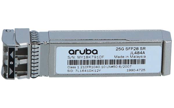 HPE - JL484A - Aruba - SFP28 transceiver module - 25 Gigabit LAN - 25GBase-SR - LC multi-mode - bis