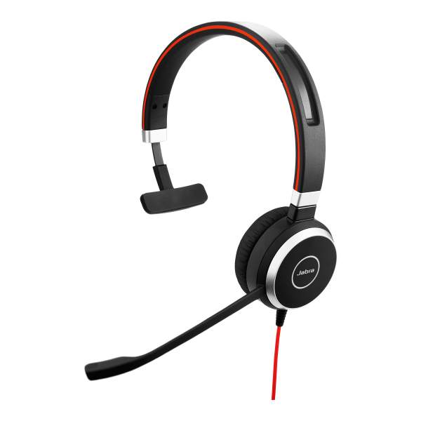Jabra - 6393-823-189 - Evolve 40 MS mono - Headset - On-Ear - konvertierbar - kabelgebunden