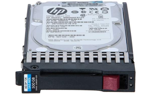 HP - 507610-B21 - HP 500GB 6G SAS 7.2K 2.5in DP MDL HDD Factory integrated
