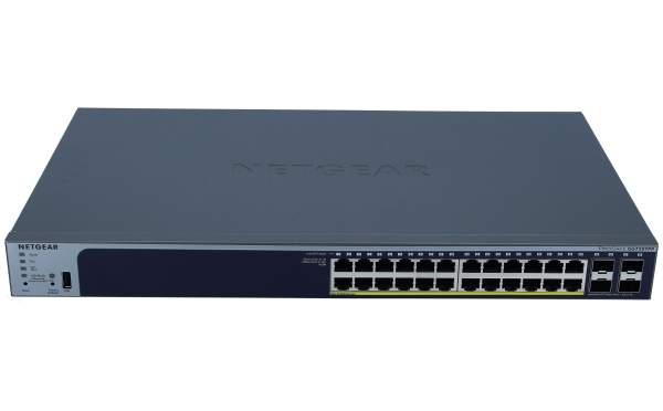 Netgear - GS728TPP-200EUS - Pro GS728TPPv2 - V2 - switch - L3 - smart - 24 x 10/100/1000 (PoE+) + 4