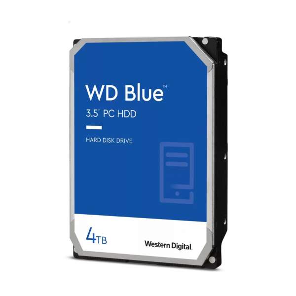 WD - WD40EZAZ - Blue WD40EZAZ - Hard drive - 4 TB - internal - 3.5" (8.9 cm) - SATA 6Gb/s - 5400 rpm
