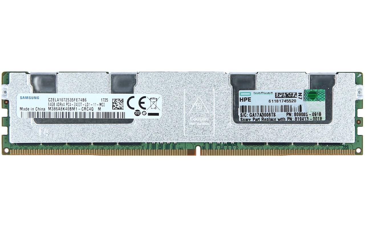 HP - 805358-B21 / 819413-001 - HP 64GB RAM (1x64GB) Quad Rank x4 