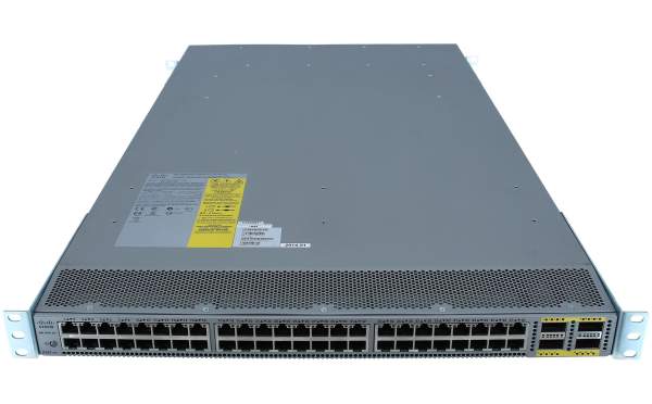 Cisco - N6K-C6001-64T - Nexus 6001T - Switch - L3 - Managed - 48 x 10GBase-T + 4 x 40 Gigabit QSFP+ - rack-mountable - AC 100/230 V