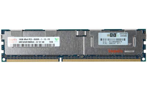 HP - 500666-B21 - DDR3 - module - 16 GB - DIMM 240-pin - 1066 MHz / PC3-8500 - CL7 - registered - EC
