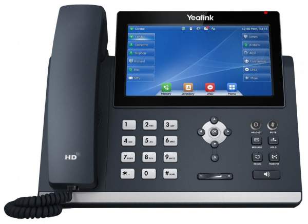 Yealink - SIP-T48U - VoIP phone with caller ID - 10-way call capability - SIP - SIP v2 - SRTP - RTCP-XR - VQ-RTCPXR - classic gray