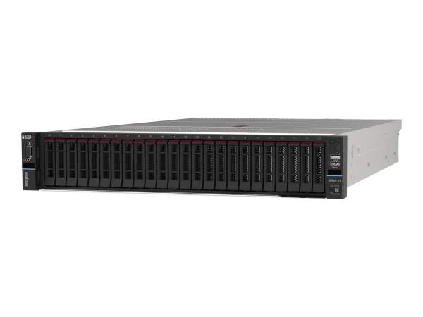 Lenovo - 7D9AA01QEA - ThinkSystem SR665 V3 7D9A - Server - rack-mountable - 2U - 2-way - 1 x EPYC 9174F / 4.1 GHz - RAM 32 GB - no HDD - AST2600 - no OS - monitor: none