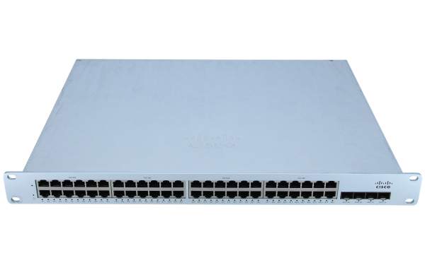 Cisco - MS225-48FP-HW - Meraki Cloud Managed MS225-48FP - Switch - Managed - 48 x 10/100/1000 (PoE+) + 4 x 10 Gigabit SFP+ (uplink) - rack-mountable - PoE+ (740 W)