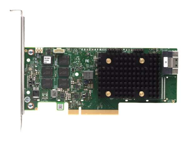 Lenovo - 4Y37A09729 - ThinkSystem 940-8i - Storage controller (RAID) - 8 Channel - SATA / SAS 12Gb/s - 12 Gbit/s - RAID 0 1 5 6 10 50 - JBOD 60 - PCIe 4.0 x8