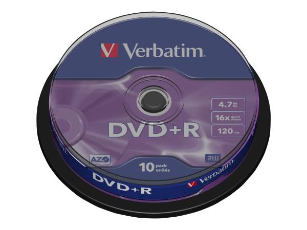 VERBATIM - 43498 - 10x DVD+R 4,7 GB (16x)