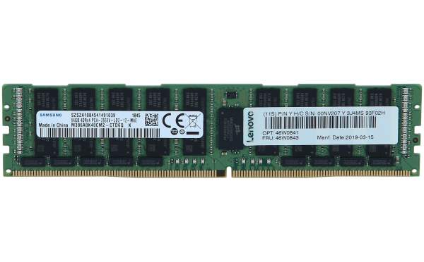 Samsung - 46W0841 - 64GB (1*64GB) 4RX4 PC4-19200T-L DDR4-2400MHZ LRDIMM - 64 GB - DDR4