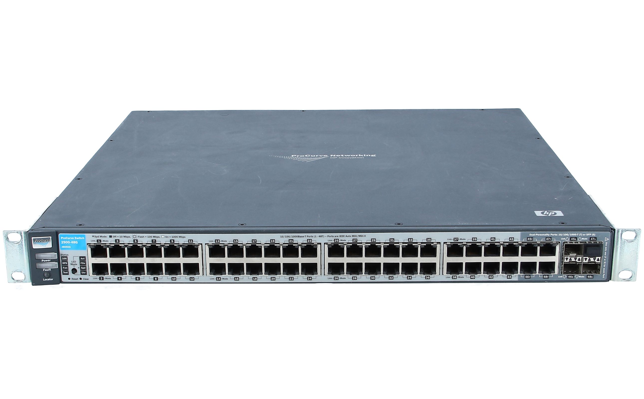 HP Procurve J9050A 2900-48G 48 port Gig swith with Dual CX4 10GB uplink NO RACK 