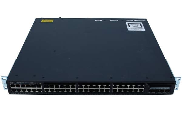 Cisco - WS-C3650-48FS-S - Cisco Catalyst 3650 48 Port Full PoE 4x1G Uplink IP Base