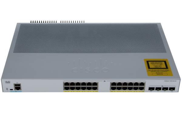 Cisco - C1000-24P-4X-L - Catalyst C1000-24P-4X-L - Gestito - L2 - Gigabit Ethernet (10/100/1000) - Full duplex - Supporto Power over Ethernet (PoE)