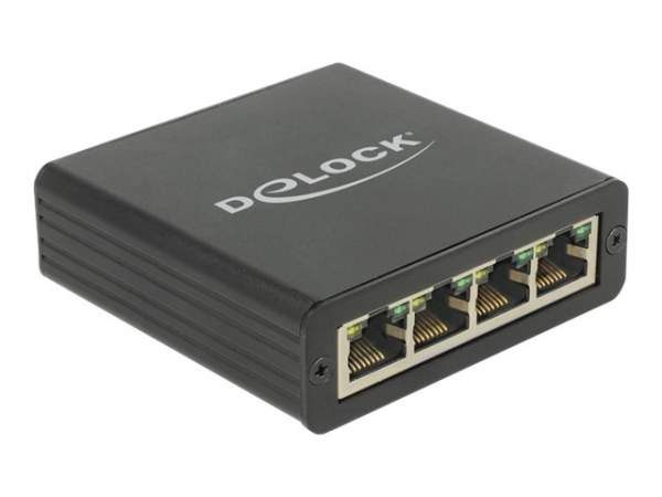 DELOCK - 62966 - Adapter USB 3.0 auf 4x Gigabit LAN schwarz