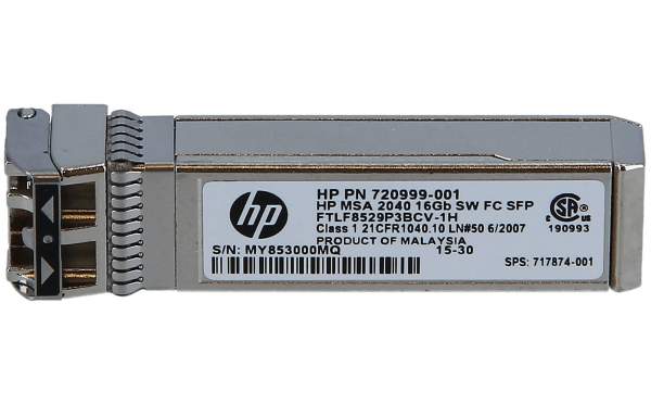 HPE - 717874-001 - MSA 2040 16Gb SFP - Fibra ottica - 16000 Mbit/s - SFP - SW - HP MSA 2040 - MSA