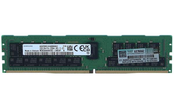 HP - P06033-B21 - DDR4 - module - 32 GB - DIMM 288-pin - 3200 MHz / PC4-25600 - CL22 - registered - ECC