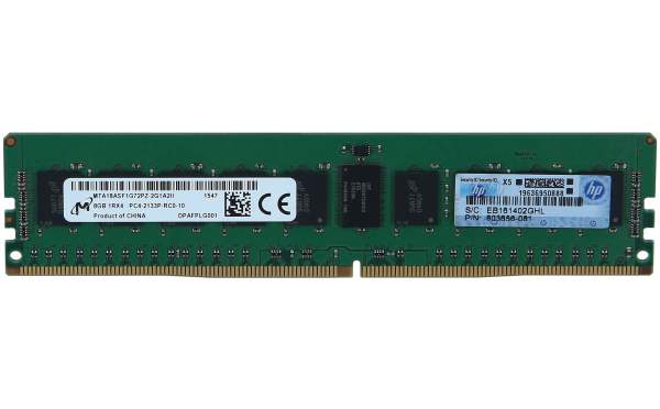 HPE - 803656-081 - HPE E 8GB 1Rx4 PC4-2133P-R/PC4-17000R DDR4 Registered Server-RAM Modul REG EC