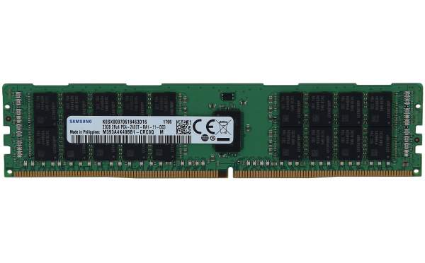 Samsung - M393A4K40BB1-CRC0Q - Samsung M393A4K40BB1-CRC0Q Speichermodul 32 GB DDR4 2400 MHz ECC