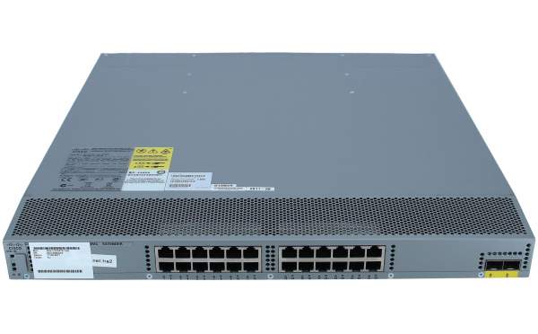 Cisco - N2K-C2224TP-1GE - N2K GE, 2 AC PS, 1 Fan (Std Air), 24x100/1000-T+2x10GE