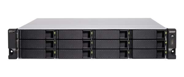 QNAP - TSH1283XURPE223632G - TS-1283XU-RP - NAS server - 12 bays - rack-mountable - SATA 6Gb/s - RAID 0 1 5 6 10 50 - JBOD - RAM 32 GB - Gigabit Ethernet / 10 Gigabit Ethernet / 10Gbps SFP+ - iSCSI support - 2U
