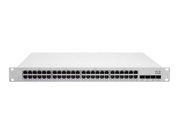 Cisco - MS250-48-HW - Meraki Cloud Managed MS250-48 - Switch - L3 - Managed - 48 x 10/100/1000 + 4 x SFP+ - desktop - rack-mountable