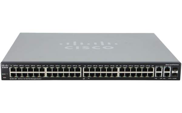 Cisco - SF300-48PP-K9-EU - SF300-48PP 48-port 10/100 PoE+ Managed Switch w/Gig