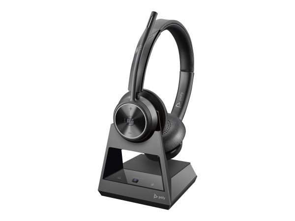 Poly - 214777-05 - Savi 7320 - 7300 Office Series - headset system - on-ear - DECT - wireless