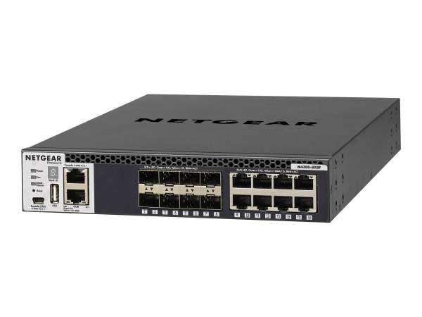 Netgear - XSM4316S-100NES - M4300-8X8F - Switch - L3 - managed - 8 x 10/100/1000/10000 + 8 x 10 Gigabit SFP+