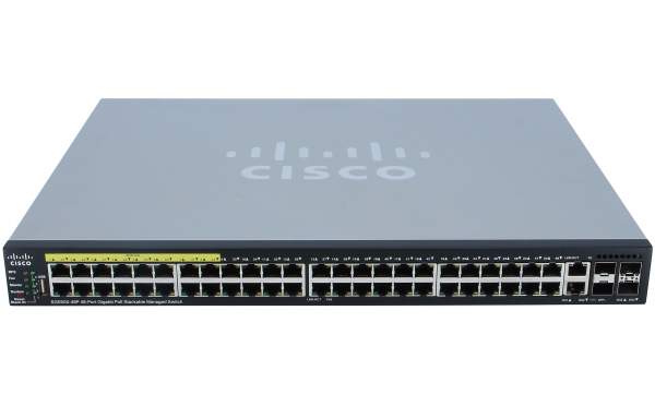 Cisco - SG550X-48P-K9-EU - SG550X-48P 48-port Gigabit PoE Stackable Switch - Switch - 1.000 Mbps