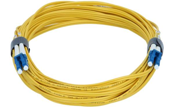 Tonitrus - LWL-DX-SM-LC/UPC-LC/UPC - LC UPC to LC UPC Duplex OS2 Single Mode PVC (OFNR) 2.0mm Fiber Optic Patch Cable