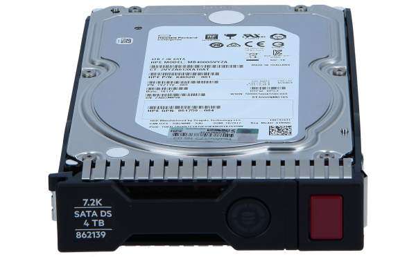 HP - 861752-B21 - 4TB SATA 7.2K LFF SC 512e DS HDD - Festplatte - Serial ATA