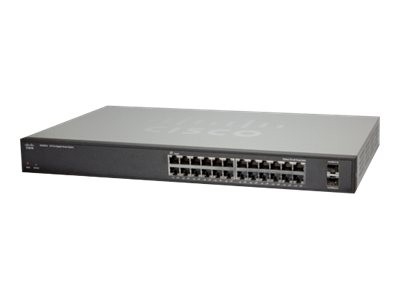 Cisco - SLM2024-G5 - 24-port 10/100/1000 Gigabit Smart Switch with 2 combo SFPs