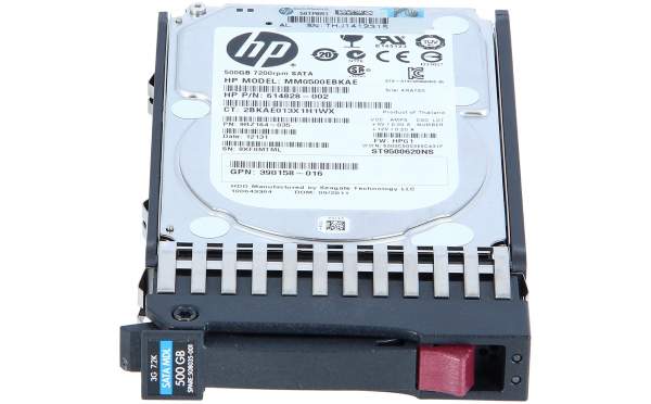 HPE - 614828-002 - 614828-002 HP 500GB 7.2K 3G SFF SATA HDD - Festplatte - Serial ATA