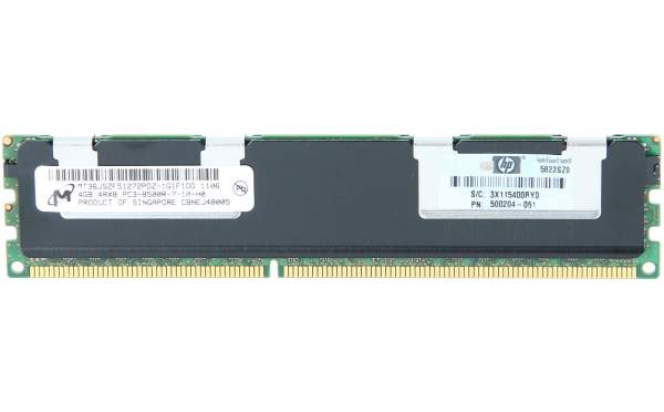 HP - 500660-B21 - HP 4GB 4RX8 PC3-8500R-7 LP Kit