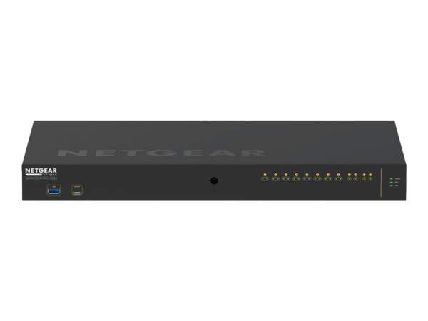 Netgear - GSM4212UX-100EUS - AV Line M4250-10G2XF-PoE++ - Switch - L3 - managed - 10 x 10/100/1000 (8 PoE++) - + 2 x 10 Gigabit SFP+