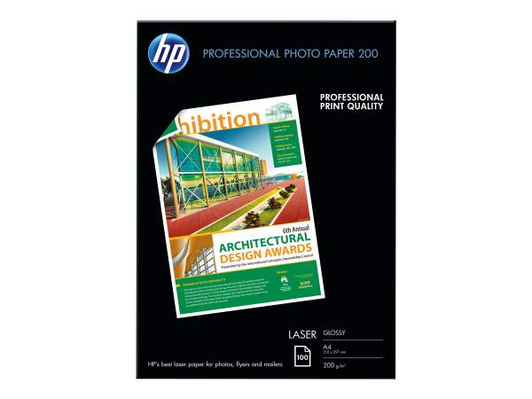 HP - CG966A - Professional Glossy Paper A4 Foto-Papier - 200 g/m² - 210x297 mm - 100 Blatt